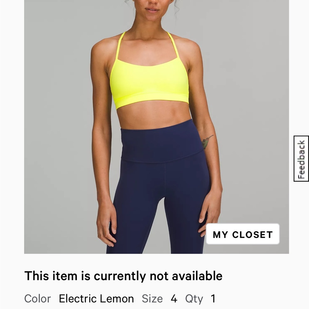 Lululemon Flow Y Bra